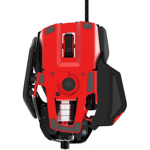  Mad Catz RAT6 Wired Laser USB LED RGB Mouse with 11 Programmable Buttons, Weight Adjustable - Black