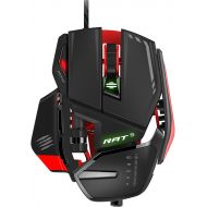 Mad Catz RAT6 Wired Laser USB LED RGB Mouse with 11 Programmable Buttons, Weight Adjustable - Black
