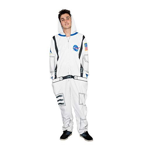  할로윈 용품Mad Engine Nasa Astronaut Adult Costume Hooded Pajama Union Suit