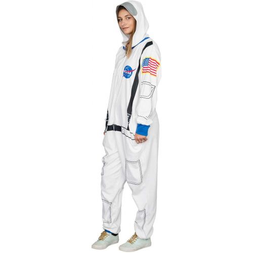  할로윈 용품Mad Engine Nasa Astronaut Adult Costume Hooded Pajama Union Suit