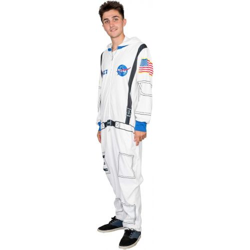  할로윈 용품Mad Engine Nasa Astronaut Adult Costume Hooded Pajama Union Suit