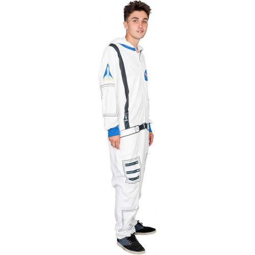  할로윈 용품Mad Engine Nasa Astronaut Adult Costume Hooded Pajama Union Suit