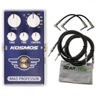 Mad Professor Kosmos Reverb Effects Pedal Bundle w/ 4 Cables and Cloth