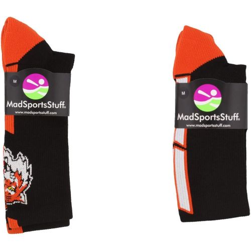  MadSportsStuff Tigers Logo Athletic Crew Socks (Multiple Colors)