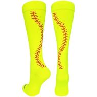 MadSportsStuff Softball Socks with Stitches - for Girls or Women - Knee High Length