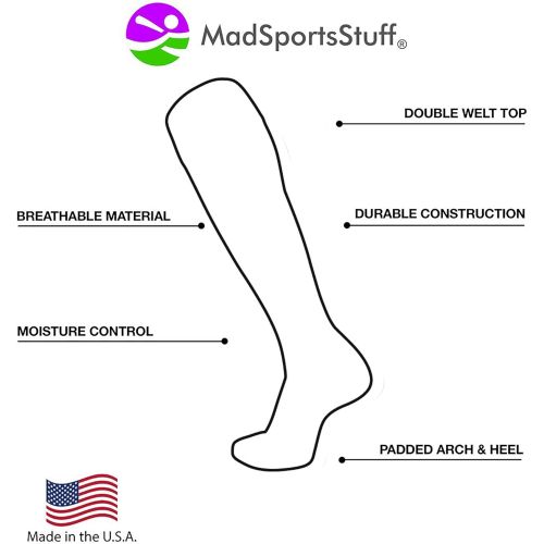  MadSportsStuff Slugger Over The Calf Baseball Socks