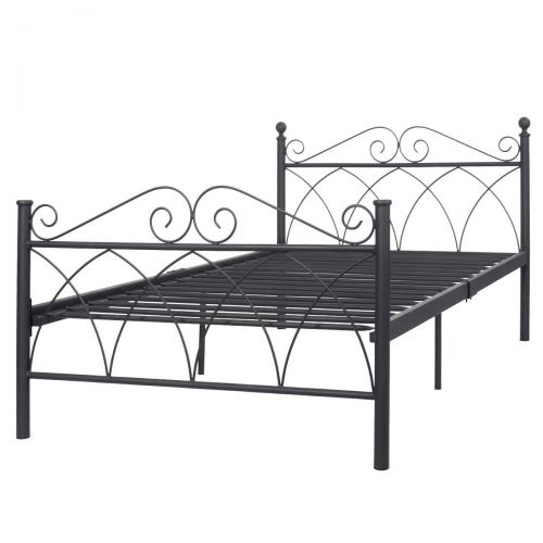  Madamecoffee2017 Twin Size Bed FrameBlack Steel Metal Bed Platform Foundation Sturdy and Durable Furniture New 78x42x34 by madamecoffee