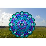 Madbekatja Window art, Mandala decal, Window suncatcher, Spiritual gift