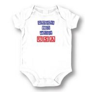 Made in the USA Infants White Cotton Bodysuit Bodysuit