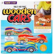[아마존베스트]Made By Me Build & Paint Your Own Wooden Cars by Horizon Group Usa, DIY Wood Craft Kit, Easy To Assemble & Paint 3 Race Cars, Multicolored
