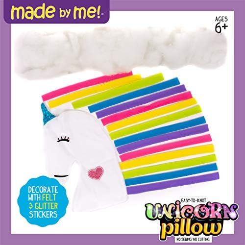  [아마존베스트]Made By Me Make Your Own Unicorn Pillow by Horizon Group USA, Unicorn Shaped DIY Decorative Pillow, No Sewing Needed