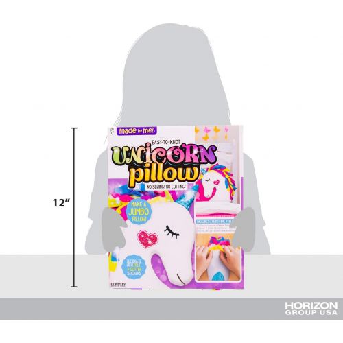  [아마존베스트]Made By Me Make Your Own Unicorn Pillow by Horizon Group USA, Unicorn Shaped DIY Decorative Pillow, No Sewing Needed