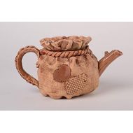 MadeHeart | Buy handmade goods Beautiful Handmade Clay Teapot Stylized Ceramic Teapot Pottery Kitchenware