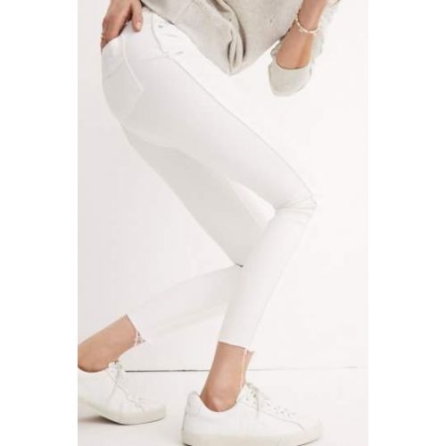  Madewell 10-Inch Button High Waist Crop Skinny Jeans