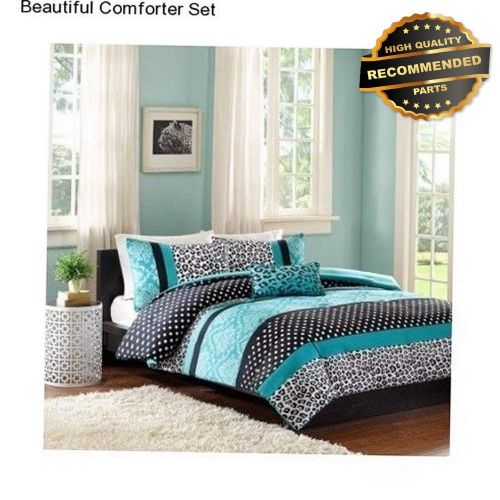  Madison Gatton Premium New Girls/XL Comforter Set Bedding Bedspread Reversible Leopard | Style Collection Comforter-311013000
