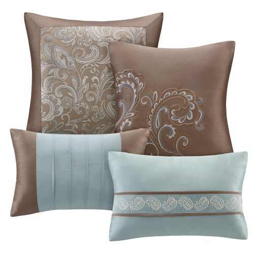  Home Essence Isabella Jacquard Paisley 24 Piece Comforter Collection