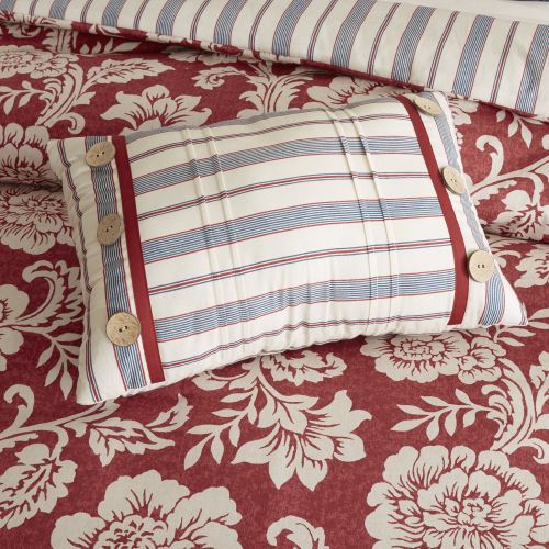  Home Essence Rose Cotton Twill Reversible Duvet Cover Set