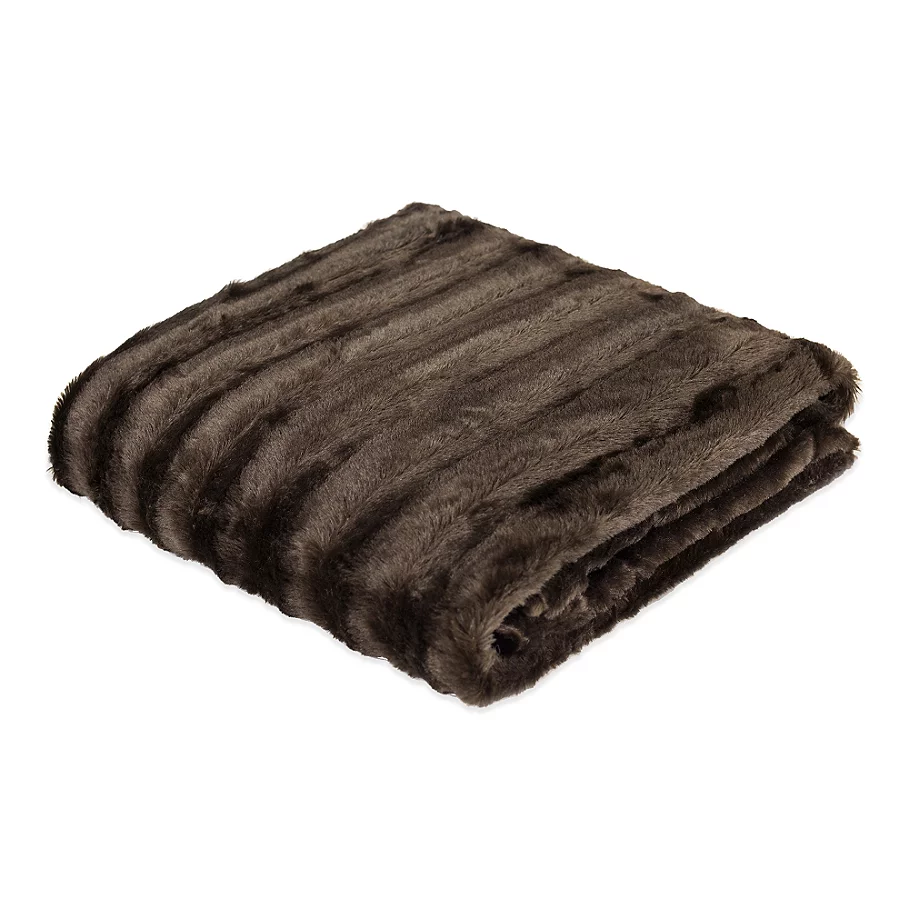  Madison Park Chapman Zebra Long Faux-Fur Throw