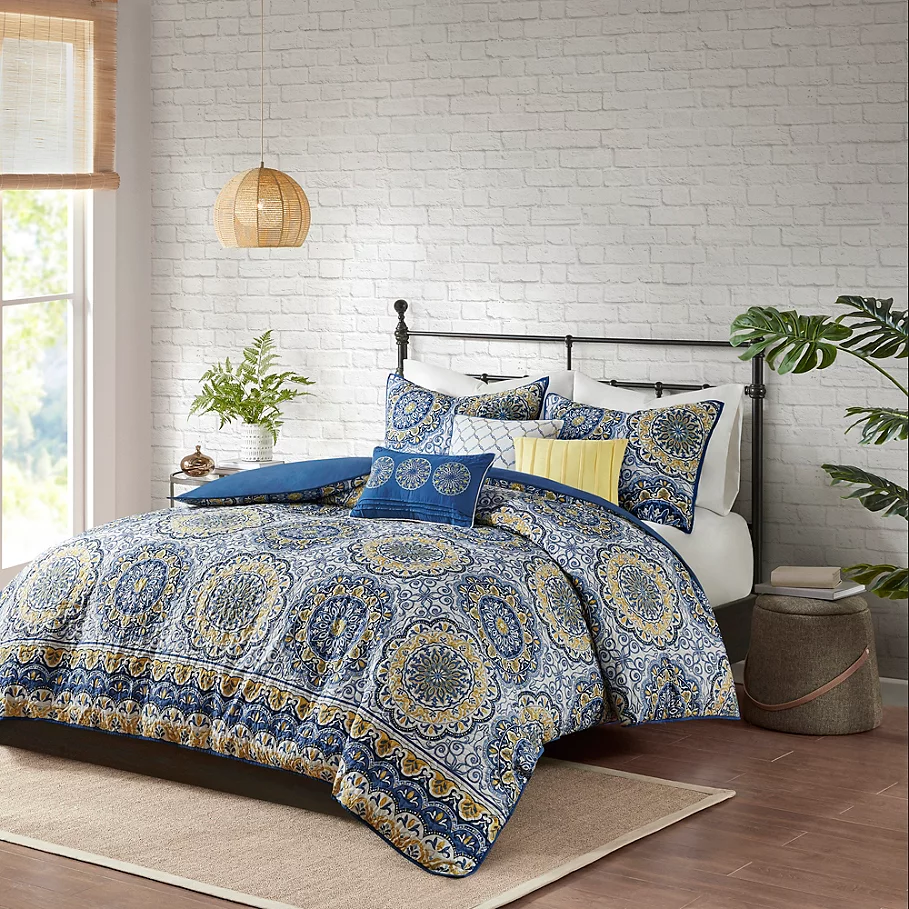 Madison Park Tangiers 2-in-1 Duvet Cover Set in Blue
