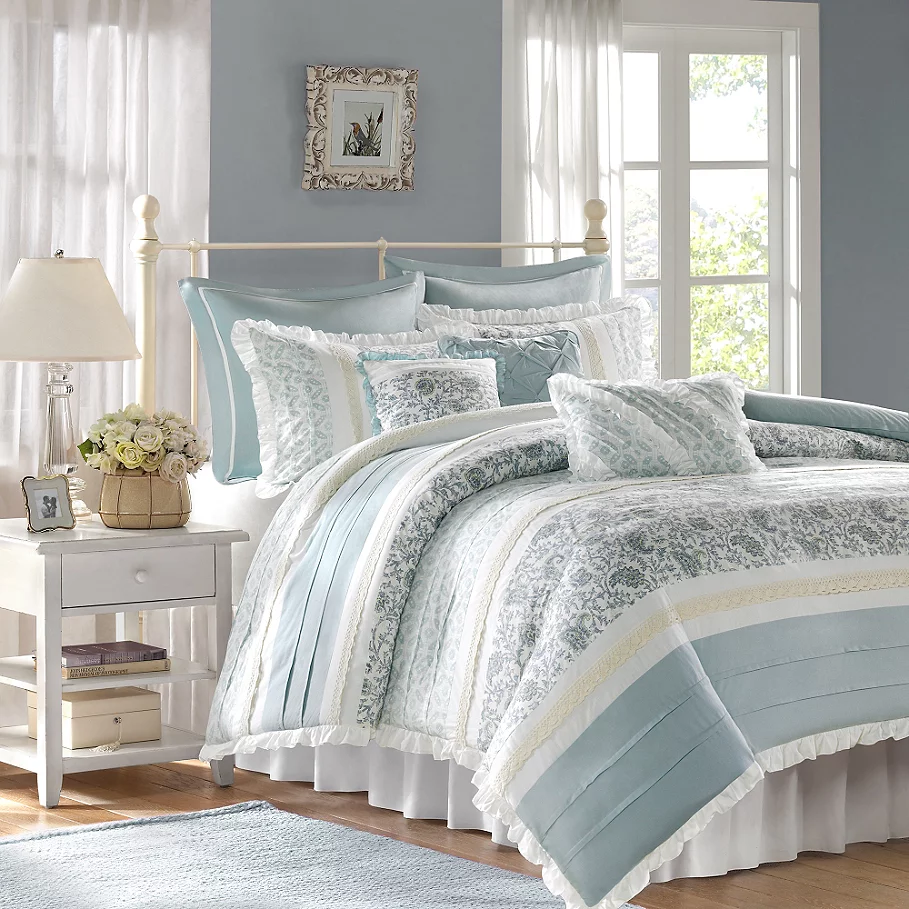  Madison Park Dawn Duvet Cover Set in Blue