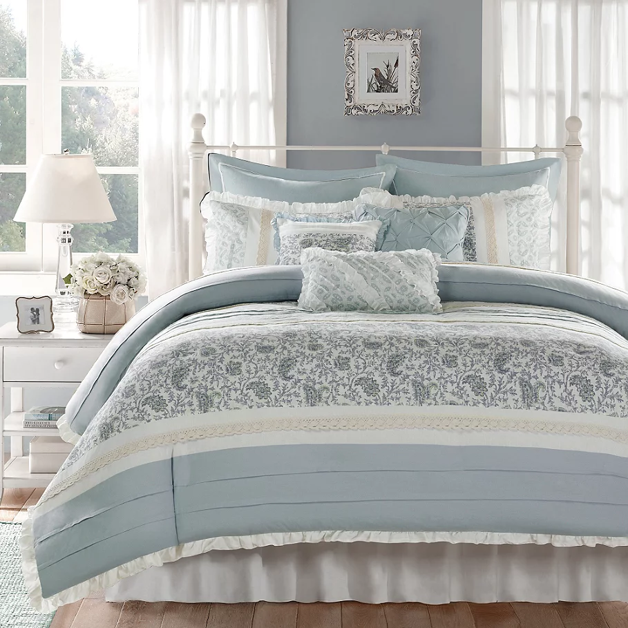  Madison Park Dawn Duvet Cover Set in Blue