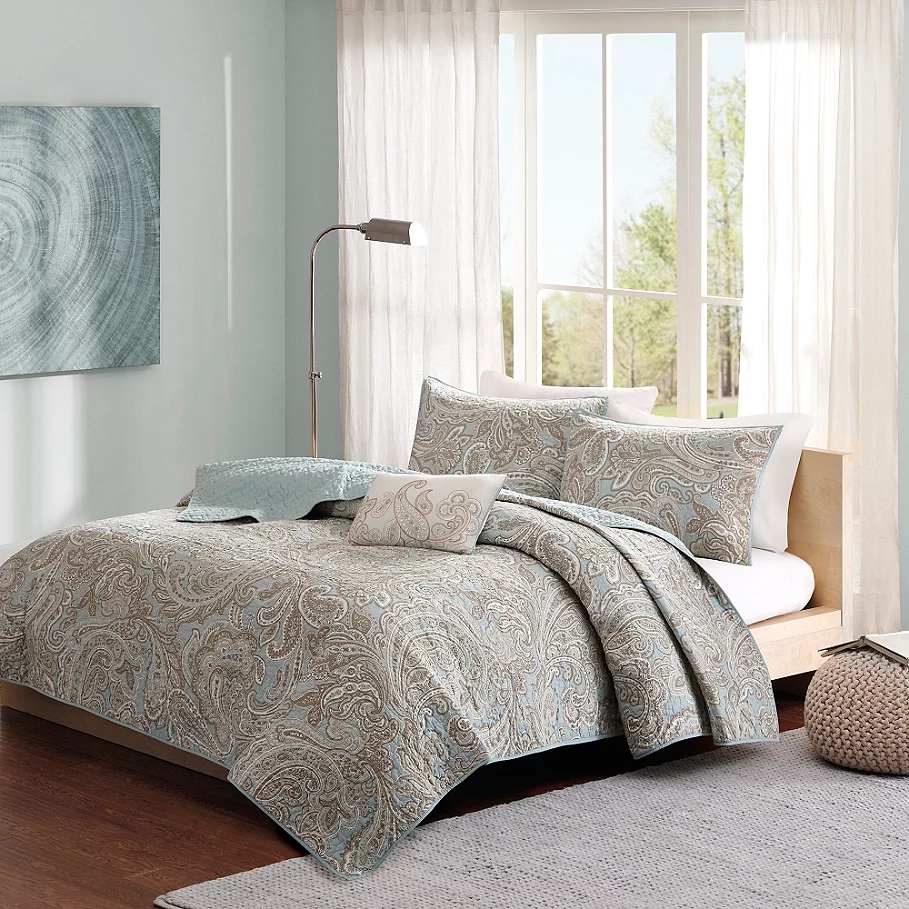  Madison Park Pure Ronan 4-Piece Coverlet Set