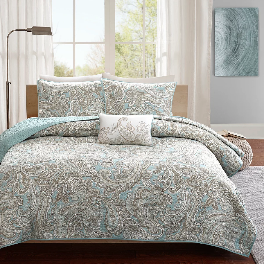  Madison Park Pure Ronan 4-Piece Coverlet Set