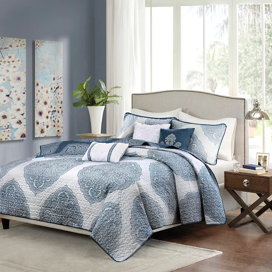  Madison Park Rachel 6-Piece Reversible Quilted Coverlet Set