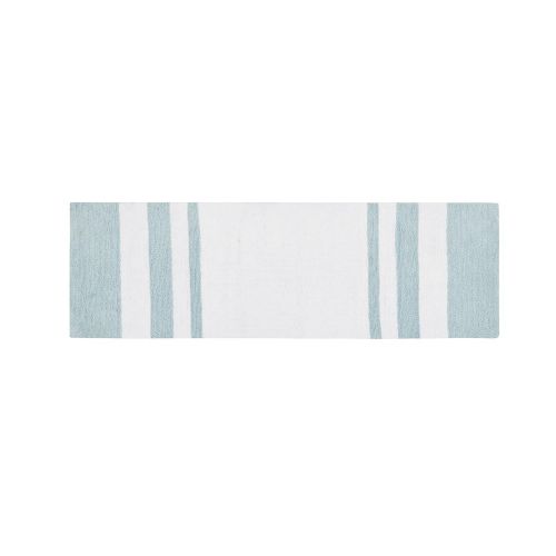  Madison Park Spa Cotton Reversible Bath Rug Aqua 20x30