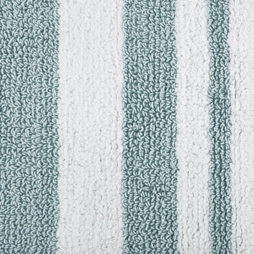  Madison Park Spa Cotton Reversible Bath Rug Aqua 20x30