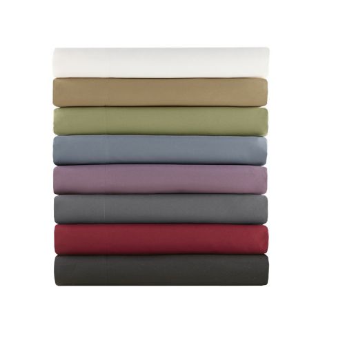  Madison Park Essentials Micro Splendor Sheets, King, Purple