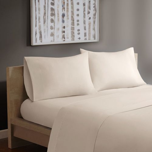  Madison Park Forever Percale Twin Bed Sheets, Casual Count Cotton Bed Sheet, Grey Bed Sheet Set 3-Piece Include Flat Sheet, Fitted Sheet & Pillowcase