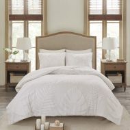 Madison Park Sabrina Comforter Set KingCal King Size - White, Medallion  4 Piece Bed Sets  100% Cotton Teen Bedding for Girls Bedroom