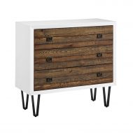 Madison Park Quinn 3 Drawer Chest Chestnut See Below