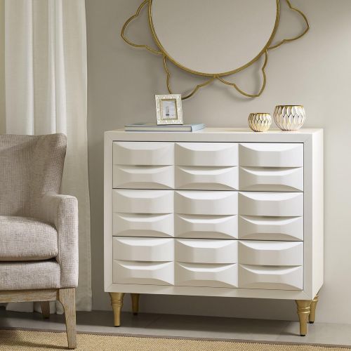  Madison Park Rubrix 3 Drawer Chest White See Below