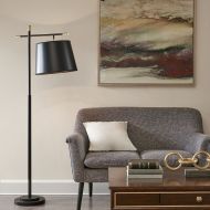 Madison Park MP154-0148 Webster Floor Lamp - Modern Accent Furniture Decor Lighting for Living Room Metal Frame, Paper Taper Shade, 64.5 Tall, Black