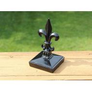 MadisonIronAndWood 3X3 onamental post cap, Fleur-de-lis Post Top, Fence Post Cap, 3 Decorative Post Topper