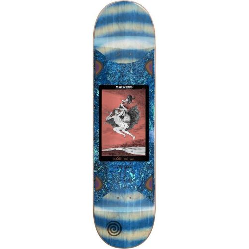  Madness Alla Popsicle Slick Skateboard Deck - Blue Swirl - 8.625