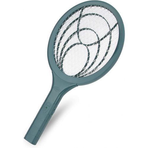  mafiti Electric Fly Swatter Fly Killer Bug Zapper Racket for Indoor and Outdoor 2AA Batteries not Included (1, Blackish Green)