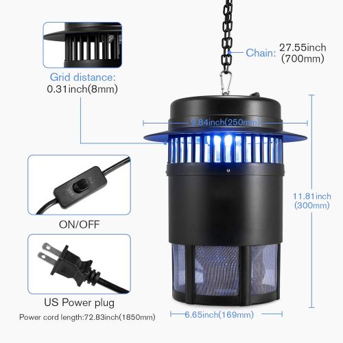  mafiti Bug Zapper Electric Insect Control Fruit Fly Pest Trap Mosquito Killer Gnats Drain Flies Kitchen Catcher Indoor Home