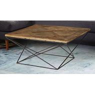 Magari Furniture GL1559 Torcere Reclaimed Elm Wood Coffee Table