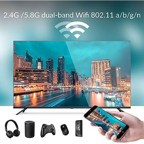  [아마존베스트]-Service-Informationen Android 11.0 TV Box, [2G RAM+ 16G ROM] RK 3318 Android TV Box with Dual 2.4G/5.8G WiFi, BT 5.0 Quad Core 64 Bits UHD H.265 Ethernet LAN 3D 4K TV Box with Backlit Keyboard Set Top T