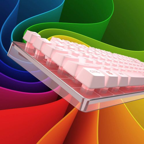  MageGee Gaming Keyboard and Mouse Combo, K1 7 Colors LED Backlit Keyboard with 104 Keys Computer PC Gaming Keyboard for PC/Laptop