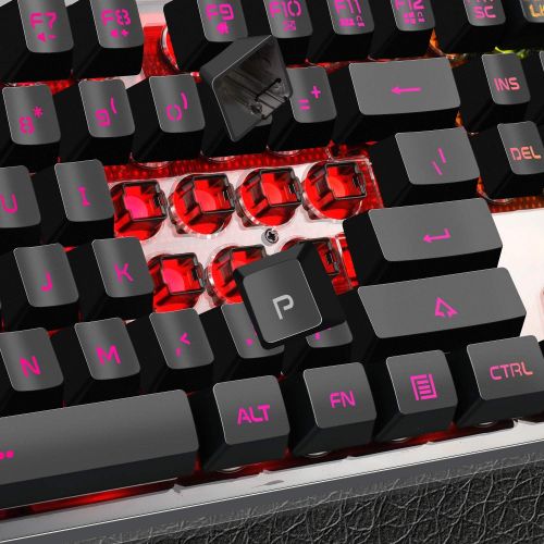  [아마존베스트]MageGee Gaming Keyboard and Mouse Combo, K1 LED Rainbow Backlit Keyboard with 104 Key Computer PC Gaming Keyboard for PC/Laptop