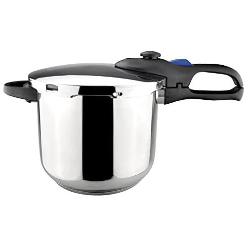  Magefesa Favorit Super-Fast and Easy To Use pressure cooker, 18/10 stainless steel, suitable for all types of cooktops, including induction, excellent heat distribution Qt 6.4