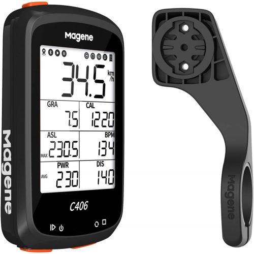  Magene C406 Bike Computer with Holder, Waterproof GPS Cycling Computer, Wireless Smart Road Bicycle Monitor, 2.5 Inch LCD Screen