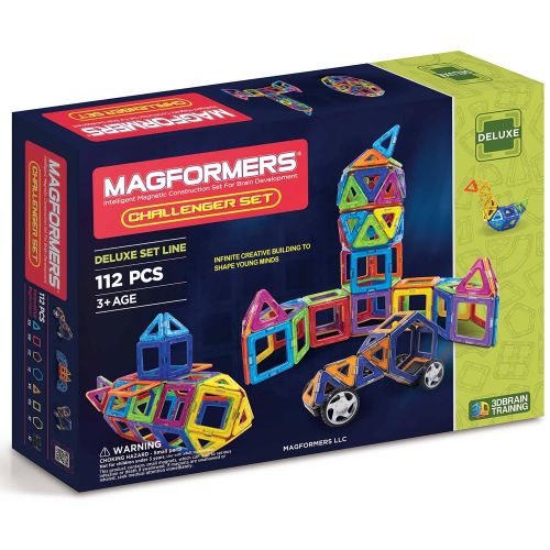  MAGFORMERS Magformers Magnetic Tiles 112 piece Challenger Accessory Set