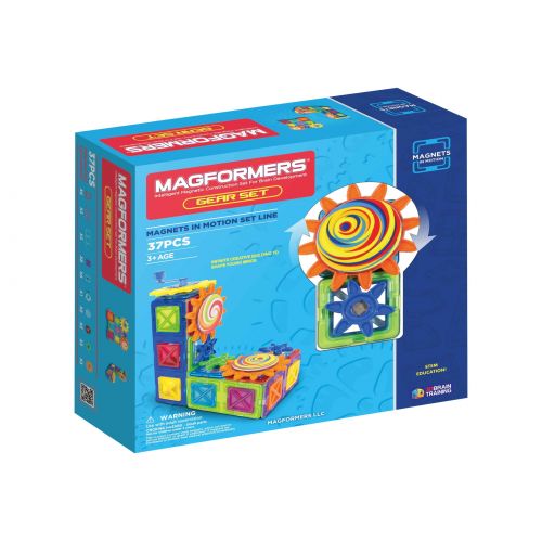 MAGFORMERS Magformers Magnets in Motion 37-Piece Magnetic Construction Gear Set