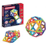 Magformers Basic Set (62-pieces) Magnetic Building Blocks, Educational Magnetic Tiles, Magnetic Building STEM Toy, Multi-colored, Model Number: 63070