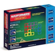 Magformers Math 87 Pieces, Rainbow colors, Educational Magnetic Geometric shapes tiles Building STEM Toy Set Ages 6+
